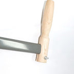 Professional Scythe with Sharpening Stone - 57.1" Heavy-Duty Steel Blade & Wood Handle for Efficient Grass Cutting, Weed Trimming, Lawn Care, Yard Maintenance