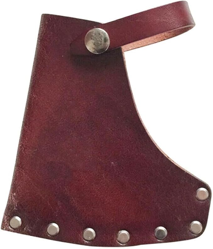 1PC Portable Leather Holder Lanyard Blade Sheath Head Cover For Axe Hatchet