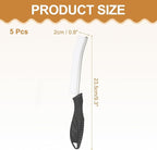 uxcell 5pcs Crevice Cleaning Brush, Hard Bristle Gap Scrub Brush, Bathroom Cleaning Tools for Window Bathroom Faucet Gap, White