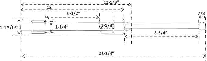 12" Valet Rod Standard for Closet Satin Brass SB Metal