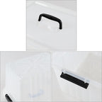 18 Quart Storage Boxes, 4-Pack Clear Plastic Storage Bins with Lids