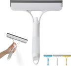 3 in 1 Window Cleaning Scraper, 3 in 1 Spray Squeegee for Window Cleaning, 2025 New with Brush and Built-in Spray Bottleall-Purpose Shower Glass, Mirrors, Car, Home Window Cleaner Tool (A)