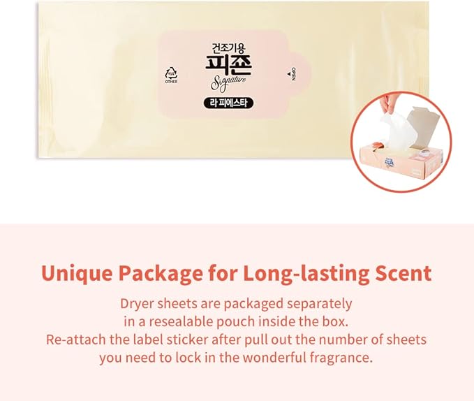 Pigeon Signature Dryer Sheets Laundry Fabric Softener, Vanilla & Rose, La Fiesta, Reduce Static Cling, Eliminate Strong Odor, Infused with Flower Essence, Safe for All, 130 Counts