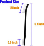 2 Pcs Small Cleaning Brushes Double-Ended Detail Cleaning Brush Nylon Brushes for Cleaning Jewelry Cleaning Brush (2)