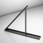 2 Pack Super Thin Retractable Clothes Rack, Laundry Space Saver Wall Mounted Foldable Clothes Drying Rack Black