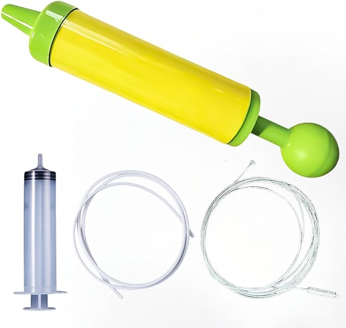 Air Conditioner Drain Line Cleaner Tool Kit, Powerful Ac Drain Cleaner with 118 Inch Flexible Pipe Brush & Drain pipe water filling tool for AC, Washer, Fridge, Car Ac Drain Hole Unclog and Clean