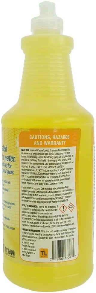 Glass Gleam Solar - Solar Panel Cleaner - Highly Concentrated - 1 Gallon Makes 500 Gallons of RTU Product (1 Quart)