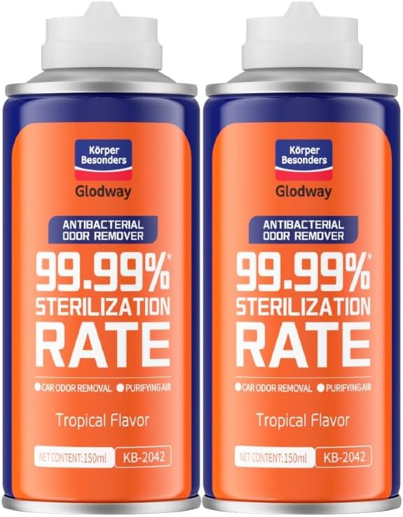 Glodway Air Refresher,Odor Eliminator Remover Spray,Odor Remover,Tropical Flavor Long-Lasting Scent For Home,Couch,Mattress,Furniture, bathroom,Fabrics & Trash,6 Ounce,2 pack