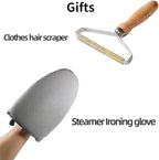 Garment hanger for steaming clothes with Ironing Gloves,Steam rack for clothes,Handheld garment steamer rack,Clothes hanger for steam ironing,Steam stand clothes,Steam iron steamer hanger standing