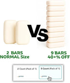 Kelebs Organic Laundry Soap Bar with Coconut for Sensitive Skin - Delicate Stain Remover Clothes, Underwear, Collar - 2 PCS