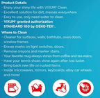 CLEAN Miracle Eraser Pads, 50 Count – Multi-Surface, Chemical-Free Cleaning Pads for Home