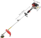 52cc Gas Powered Weed Trimmer 5 in 1 Gas Weed Wacker Handheld Hedge Trimmer 2-Stroke Air-Cooled Gasoline Engine Grass Edger Brush Cutter Pole Saw for Grass and Bush