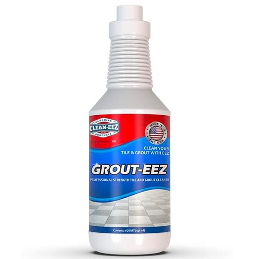 Clean-eez Grout-eez Super Heavy-Duty Grout Cleaner - Powerful Tile and Floor Stain Remover for Bathroom, Kitchen, and More - 32 oz.