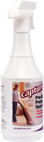 Capture Pre-Mist Soil Release for Carpet Dry Cleaner - Carpet Cleaning Pre Spray - Loosen Juice, Coffee & Wine Spill and Tough Rug Stains Eliminator - Multi-Purpose Cleaning Essentials (24oz)