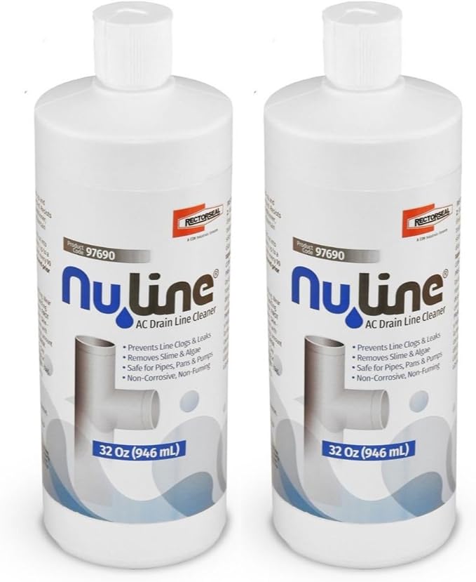 (2)-Pack, Nu-Line Drain Cleaner, 32 ounce bottle