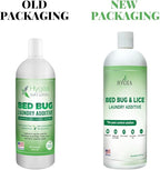 Hygea Natural Lice and Bed Bug Laundry Additive - Environmentally Responsible, Odorless, and Stain-Free Liquid Laundry Treatment - Safe for Children and Pets - Any Water Temperature (32 Fl Oz)