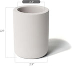 Selegna Drying Stone Toothbrush Holder, Diatomite Toothbrush Holders for Bathroom, Quick Drying Electric Toothbrush & Toothpaste Holder Cup, Diatomaceous Earth Bathroom Sink Organizer (Light Grey)