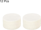 HARFINGTON 12pcs Scrubber Scouring Pads 450 Grits 4 Inch Drill Power Brush Hoop and Loop Surface Conditioning Disc Drill Scuffing Disc Scrub Pads for Home Kitchen Cleaning, White