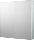 Sunrosa Aluminum Bathroom Medicine Cabinet with Mirror Door, 30"×27.5" Bathroom Mirror Cabinet, Wall-mountable and Recessed-in Mirror Cabinet, 2 Doors Medicine Cabinet Organizer