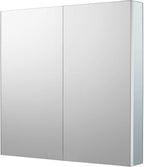 Sunrosa Aluminum Bathroom Medicine Cabinet with Mirror Door, 30"×27.5" Bathroom Mirror Cabinet, Wall-mountable and Recessed-in Mirror Cabinet, 2 Doors Medicine Cabinet Organizer