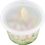 Restaurantware-Asporto 16 Ounce To Go Boxes, 100 Microwavable Round Soup Containers - Clear Plastic Lids Included, Do Not Contain BPA, Clear Plastic Soup Containers, Disposable
