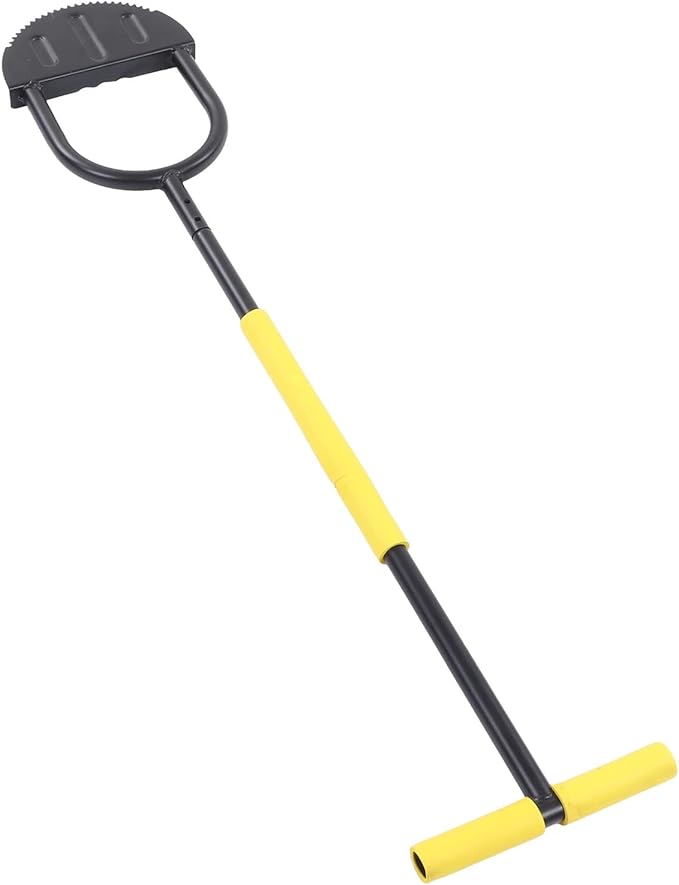 Half Moon Saw Tooth Lawn Edger Long Handle Garden Tool for Sidewalk Flower Bed Edging and Trimming