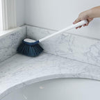 Unger EZ Reach Shower Tub and Tile Scrub Brush, Crevice Bathroom Cleaning Supplies, Non-Scratch Scrubber Tool for Showers, Fixtures, Bathtubs, Drains, Grout, and Marble