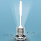 Lefree 2 Pack Silicone Toilet Brush Set with Ventilated Holder, Floor Standing & Wall Mounted Toilet Scrubber