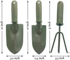 3 in 1 Garden Tool Shovel for Digging Gardening Trowel for Lawn Planting Alloy Spade Plastic Handle Anti Slippery