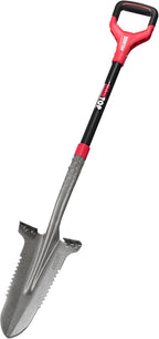 Drain Spade Root Saw Spades Digging Garden Shovel with Fiberglass Handle for Digging, Trenching, Transplanting,45.3 Inches