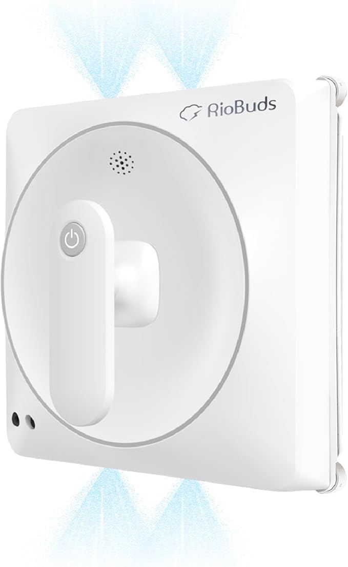 Taiwan Window Cleaning Robot RS7 Plus - Front & Back Dual Jets, Compatible with Wet Pad, 4300PA Suction, Edge Detection, Edge Cleaning Mode