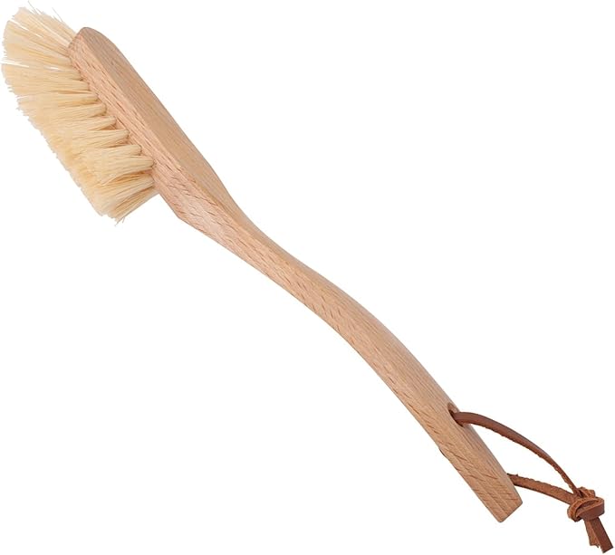 Redecker Tampico Fiber Dish Brush with Oiled Beechwood Handle, 10-3/8-Inches