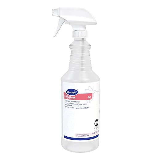 Diversey 94368259 SUMA INOX Stainless Steel Polish, Cleans Appliances, Brass, Copper & Polishes Metals, Ready-to-Use Spray, 32-Ounce (Pack of 6)