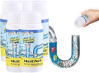 Wild Sink and Drain Cleaner Powder - Rapid-Foam Fast-Acting Pipe Declogger for Kitchen, Bathroom, Toilet, Shower Drain Maintenance (5 pcs)