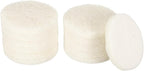 HARFINGTON 12pcs Scrubber Scouring Pads 450 Grits 3 Inch Drill Power Brush Hoop and Loop Surface Conditioning Disc Drill Scuffing Disc Scrub Pads for Home Kitchen Cleaning, White
