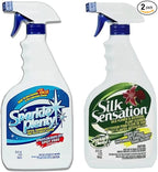 Sparkle Plenty Chandelier Cleaner Drip Dry Spray No Wipe Bundle - Silk Plant Cleaner Spray No Wipe - Dust Cleaning Supplies for Fake Plant, Artificial Flower, Shower Glass or Window Screen (32 oz)
