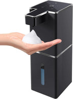 Automatic Foaming Soap Dispenser Touchless 380ml/12.8oz Rechargeable Hand Soap Dispenser Wall Mounted 4 Levels Adjustable Foam Soap Pump for Bathroom Kitchen Dish Soap