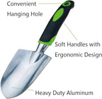Garden Trowel & Hand Wide Shovel Pointed with Soft Rubberized Non-Slip Ergonomic Handle for Planting, Transplanting, Weeding, Moving and Smoothing Soil - Gardening Gift (Style 1)