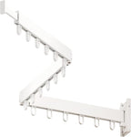 Clothes Drying Rack,Laundry Drying Rack,Clothes Rack Wall Mount,Wall Mounted Clothes Hanger Rack,Laundry Rack Folding,Retractable Clothing Rack,Collapsible Clothes Hanging Rack(Loop,White)