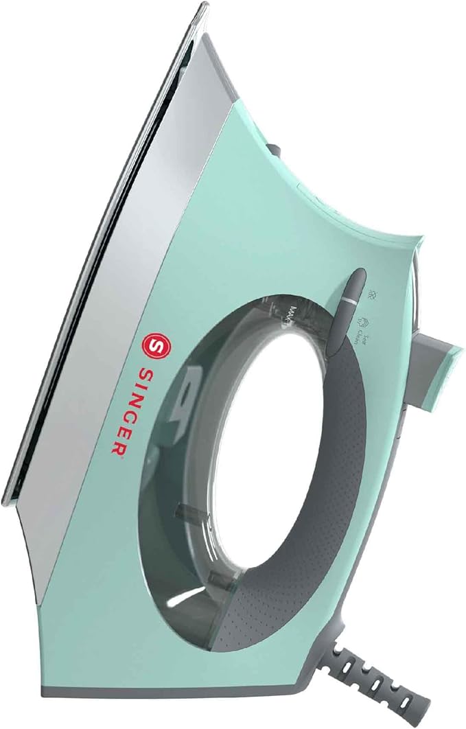 SINGER SteamCraft Plus Digital Display Iron, Five Fabric Settings, OnPoint Tip for Easy Ironing, 1750W, Vertical Steam, 300ml Tank, Stainless Steel Soleplate, Auto Shut Off after 30 Minutes