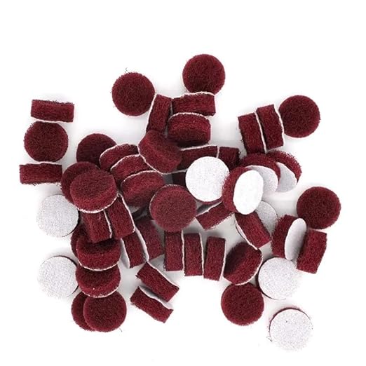 60 PCS 1 Inch Multi-Purpose Flocking Scouring Pad 400-800 Grit Duty Nylon Cloth for Polishing & Grinding,30pcs of Each Grit