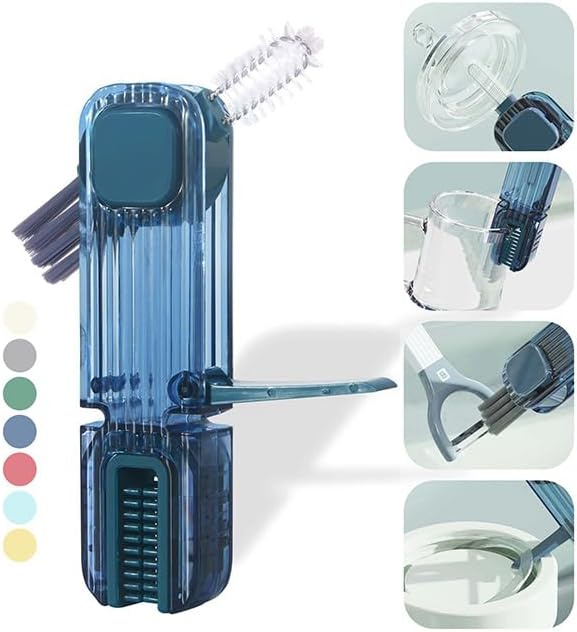 4 in 1 Cup Lid Gap Cleaning Brush, Multifunctional Insulation Bottle Cleaning Tools, Mutipurpose Tiny Silicone Cup Holder Cleaner, Home Kitchen Cleaning Tools