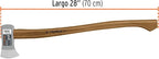 TRUPER HB-2-1/4M 2 1/4 lb Boy's Axe, 28" Hickory Handle