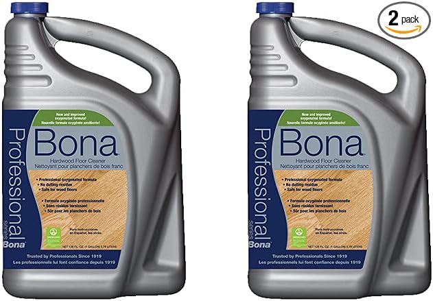 Bona Hardwood Floor Cleaner Refill, 128 oz, 2 Pack