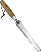 Haliaeetus Seeding Widger, Stainless Steel Garden Planting Trowel for Repotting, Long and Narrow Widger for Weeding from Tight Areas, Hand Transplanter with Wood Handle for Planting, Weeding, Digging