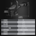 SPTA 18V Cordless Car Polisher, 15mm Orbit 2000-4800 OPM Portable Buffer Polisher with 7 Variable Speed 2Pcs 4.0Ah Battery, 6 Sponge Pads,2 Wool Pad, Tool Bag for Car Polishing, Waxing