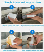 Magic Sponges Cleaning Eraser,50 Pack Melamine Sponge Foam Pads,Multi-Functional Household Cleaning Kitchen Dish Sponge for Furniture,Bathroom,Bathtub, Sink,Floor, Baseboard, Wall Cleaner