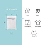 GOGOODA 3 Pack Medium Mesh Wash Bags for Delicates 12 x 16 inches Travel Laundry Bag for Travel, Laundry, Hosiery, Blouse