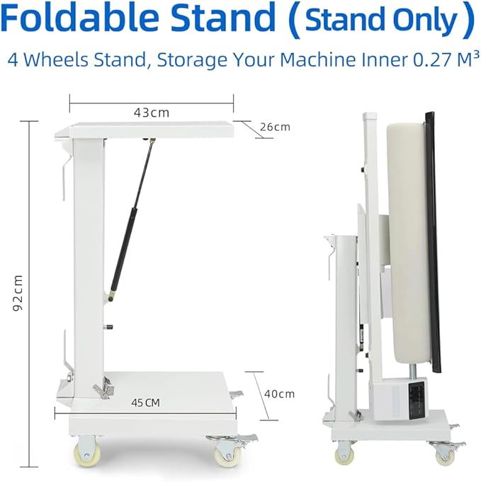 [Only Stand] Stand for Rotary Steam Press, Easy Installation, Easy to Move, Foldable Design