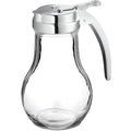 OCS Parts Syrup Dispenser with Lid and Dispensing Thumb Lever | Commercial Grade Liquid Dispensers for Home and Commercial Kitchens (1, 14 OZ)
